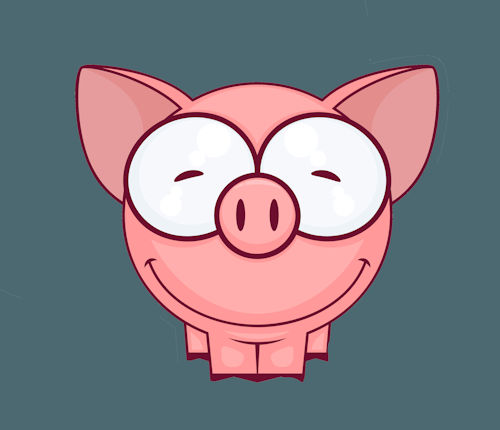 Kevin Pig Piggy Makes Bank PLR